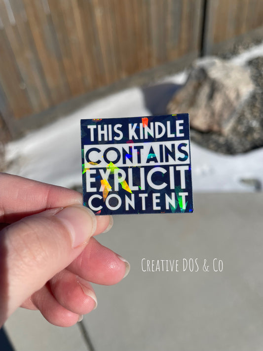 Bookish Sticker- Explicit Kindle