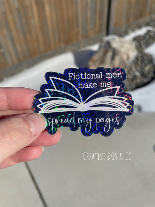 Bookish Sticker- Spread Those Pages