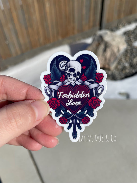 Bookish Sticker- Forbidden Love Book Trope