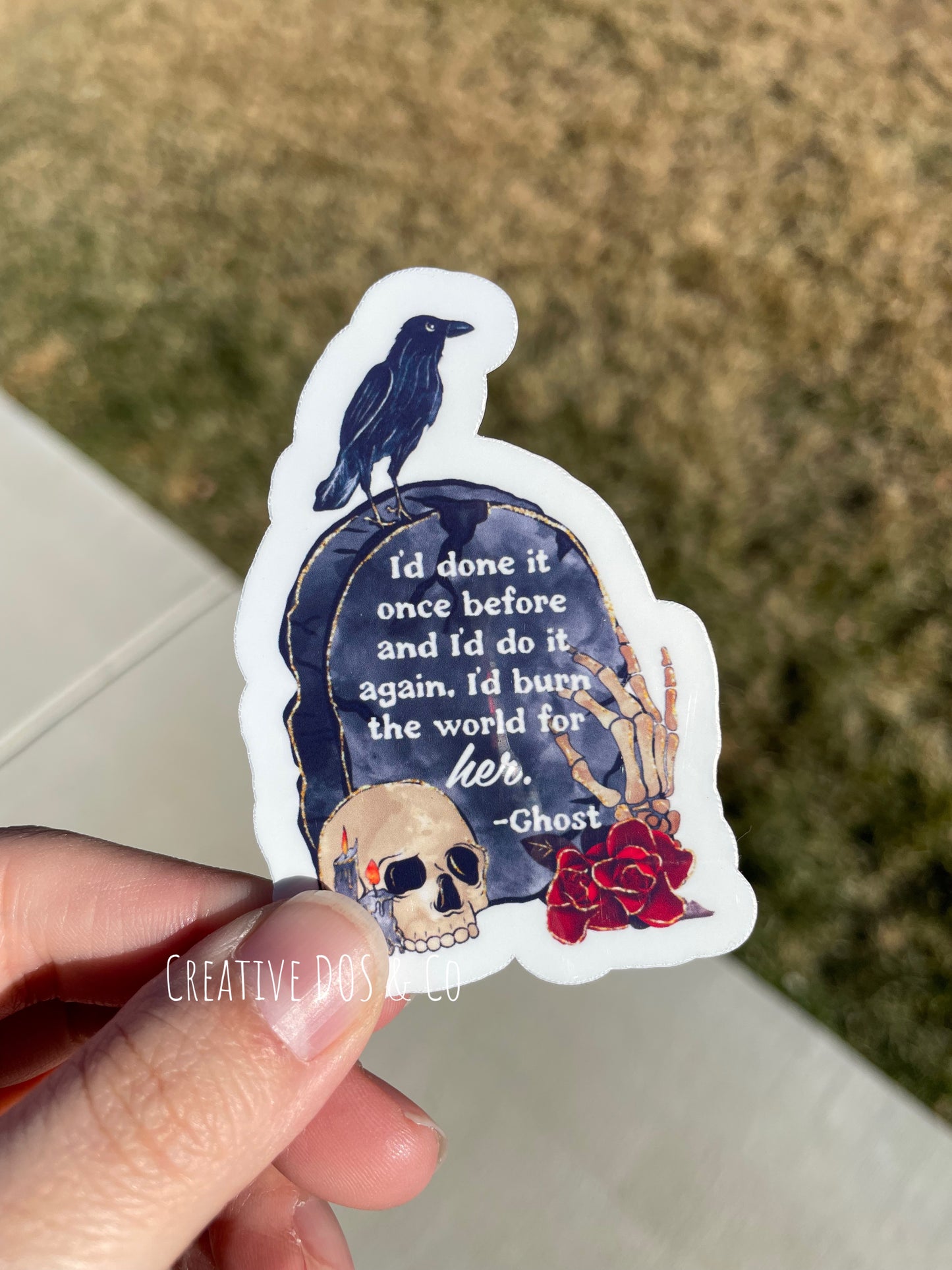 Dark Romance Sticker- Headstone