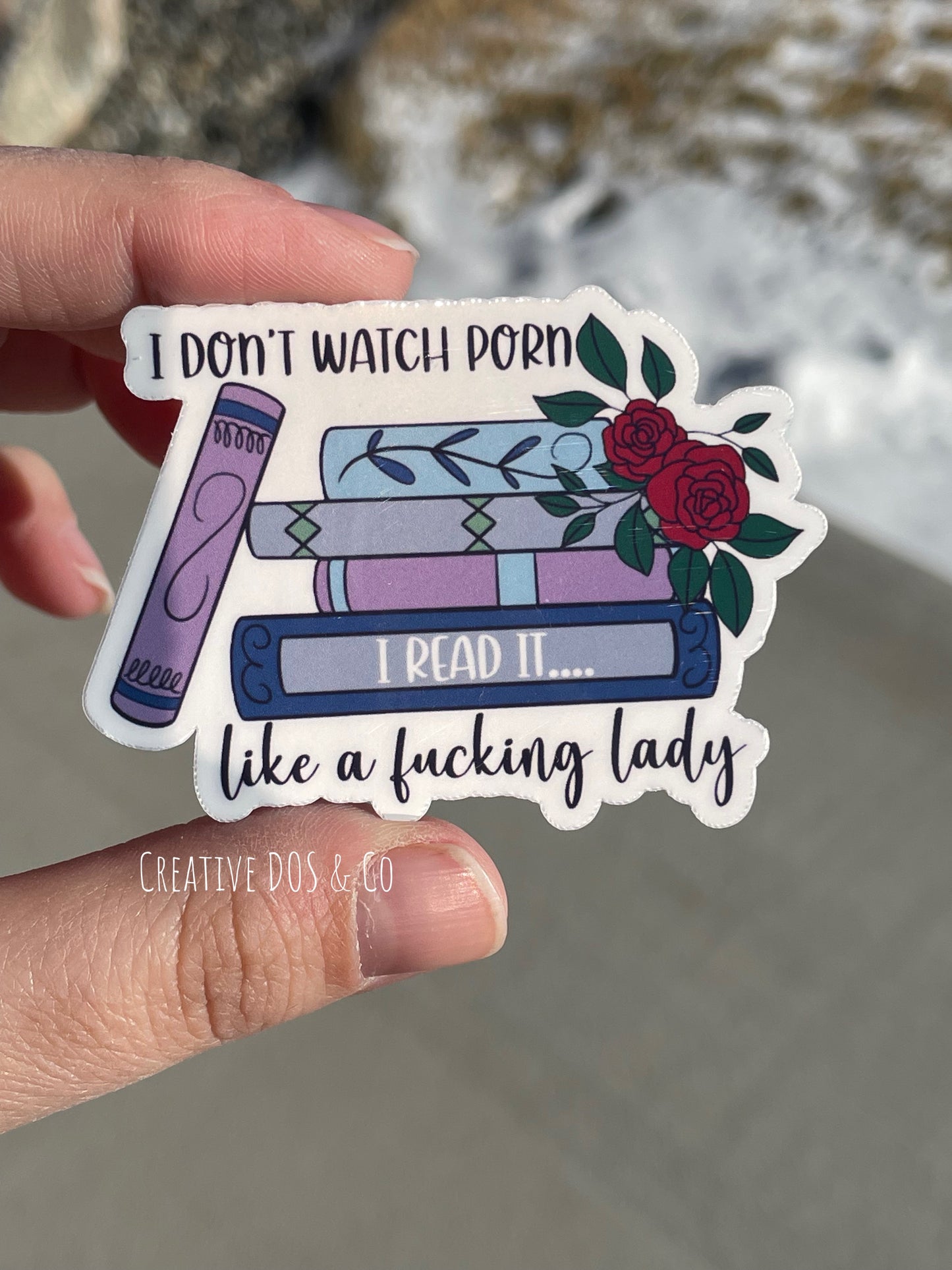 Bookish Sticker- I Don't Watch Porn