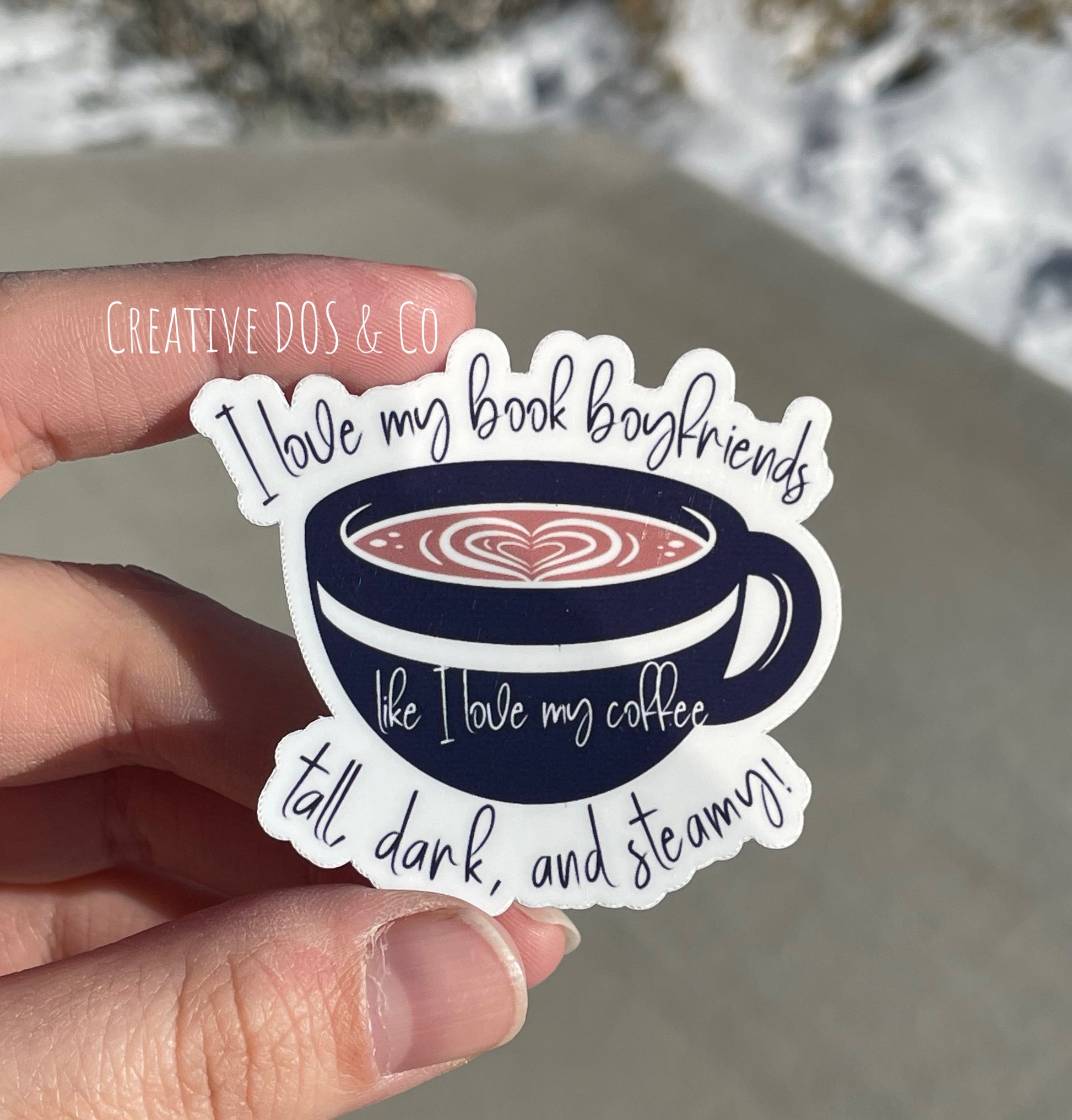 Fueled By Coffee And Books / Bookish Aesthetic Coffee Lover Flowers For  Book Kindle Tropes Girlie Readers Tbr - Bookworm - Sticker