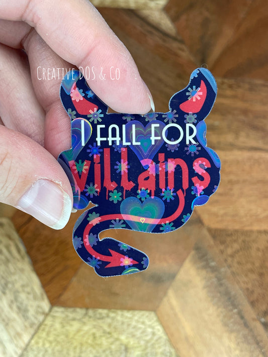 Bookish Sticker- Fall for Villains